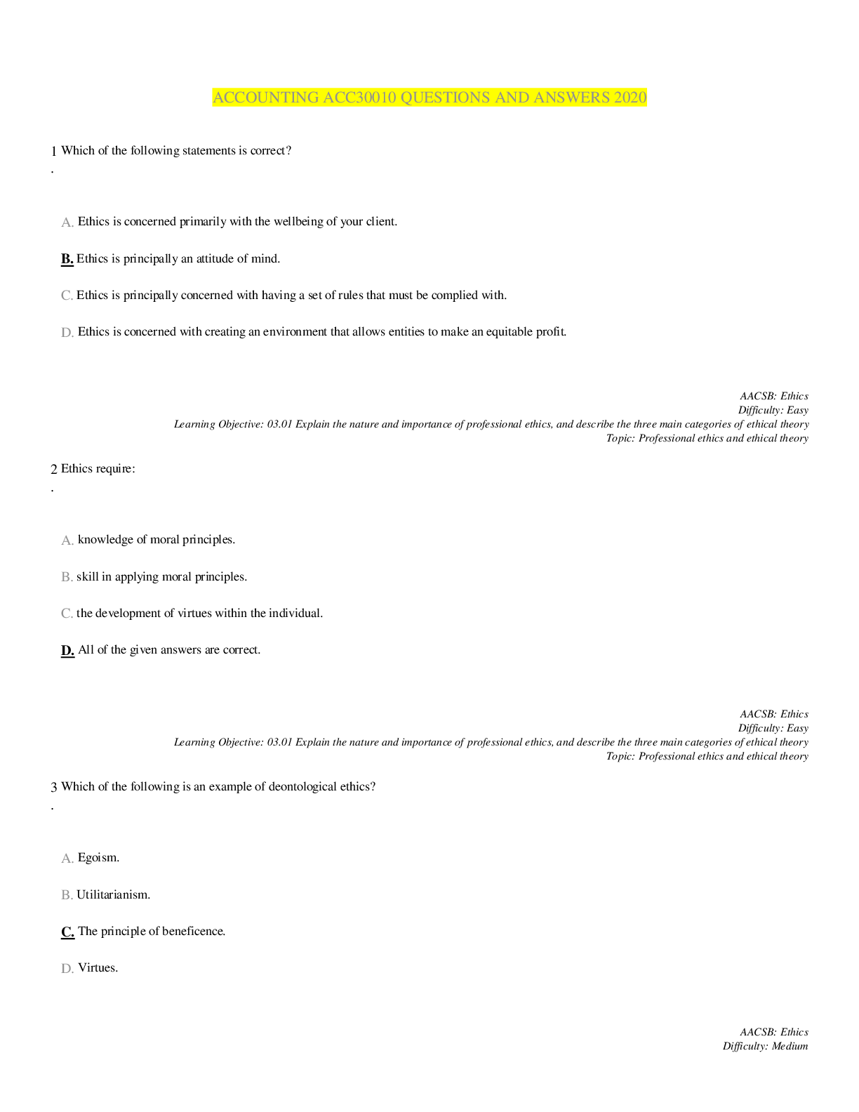 Preview image of ACCOUNTING ACC30010 Chapter document